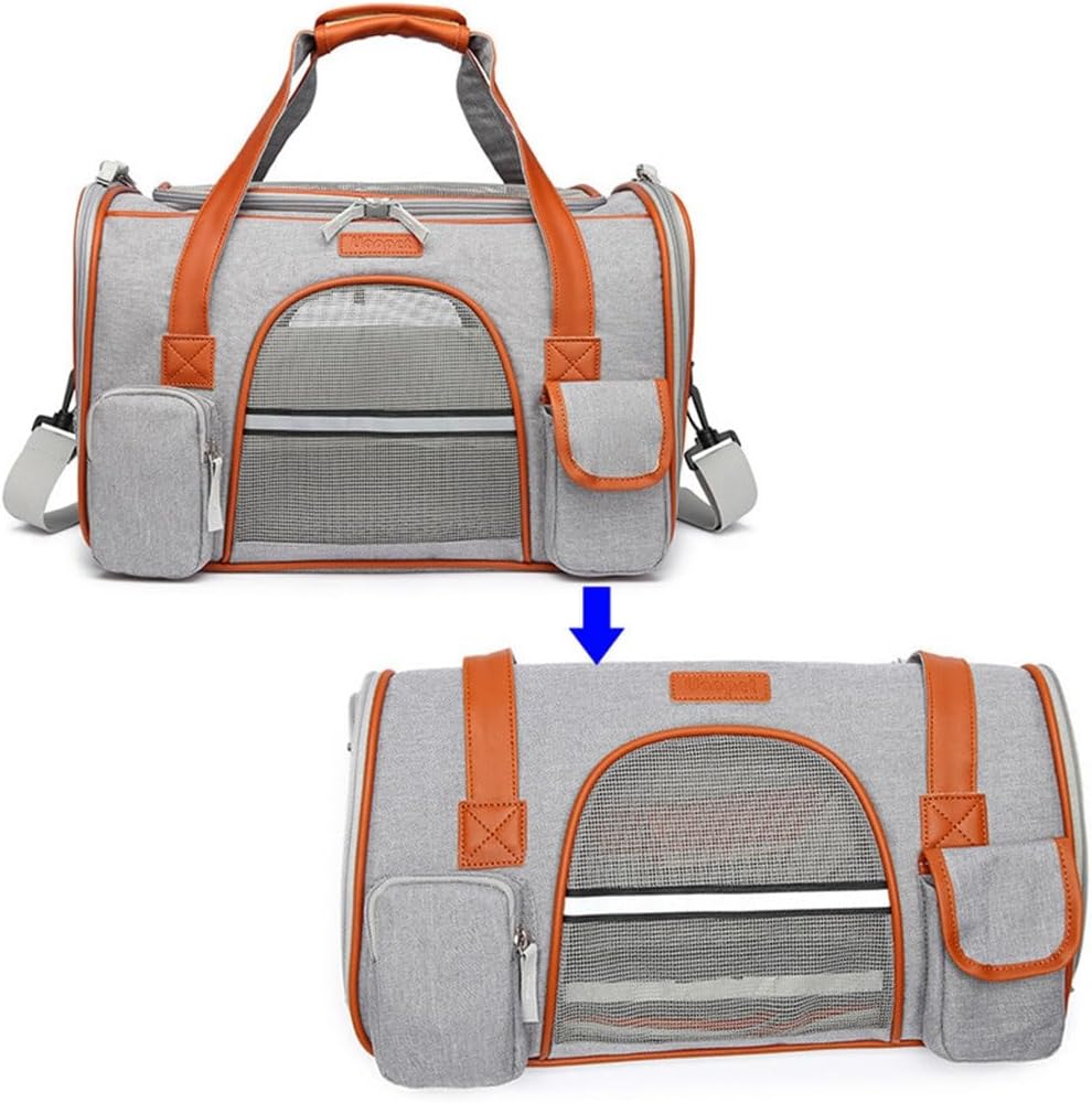 Airplane Travel Dog Bag Messenger Cat Going Out Carrying Portable Pet Folding with Window image 2