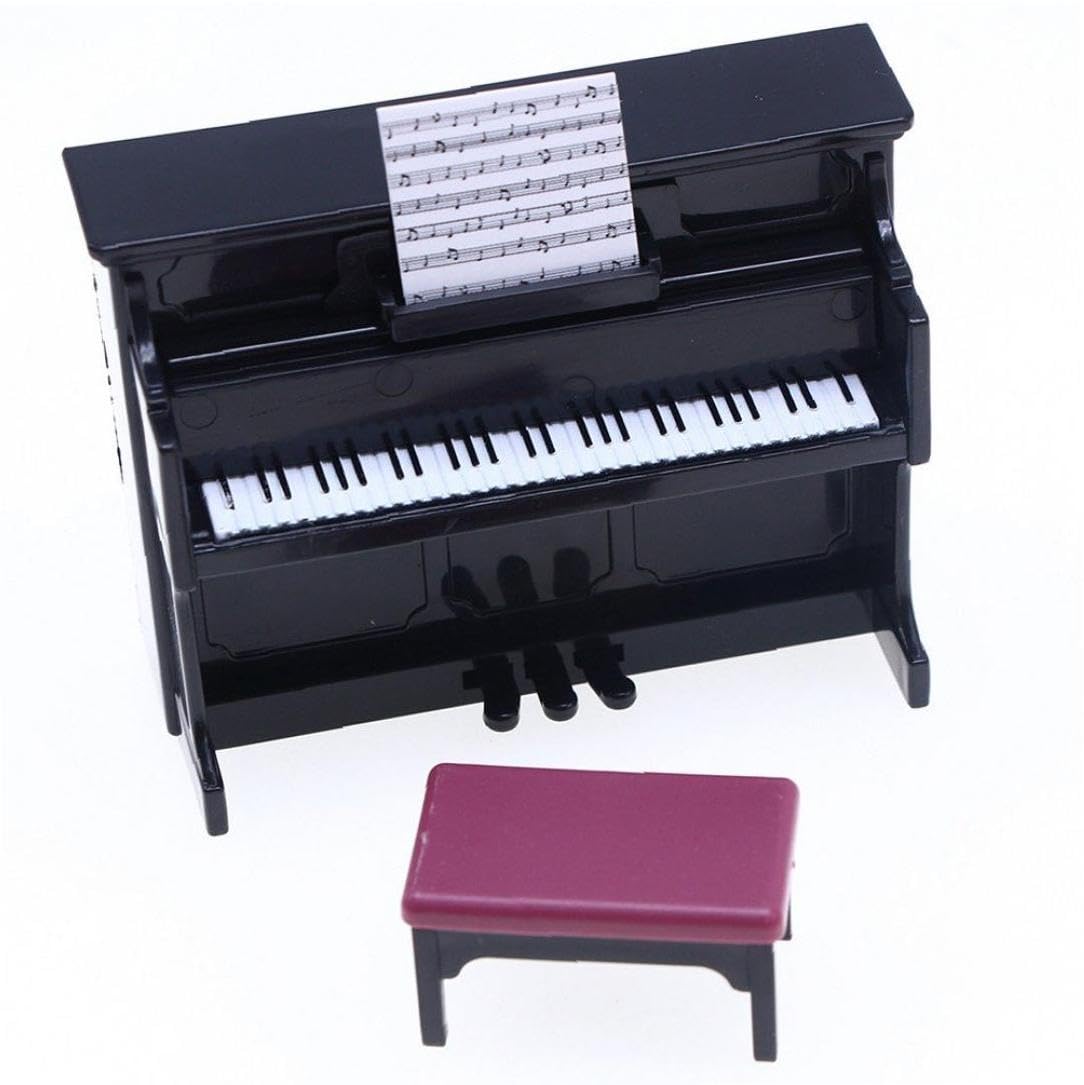 Amazon.co.jp: 1:12 ドールハウス ミニチュア 楽器 クラシック ピアノ