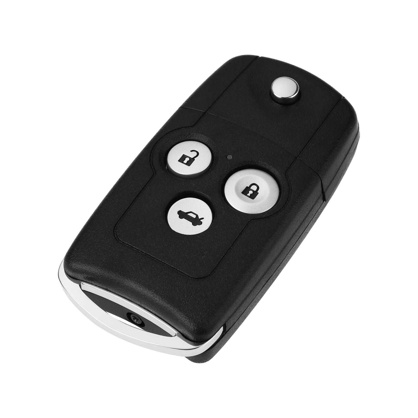 eMagTech 3 Button Flip Key Replacement Shell Case Compatible with Honda Civic Accord Jazz CR-V Acura Remote Fob