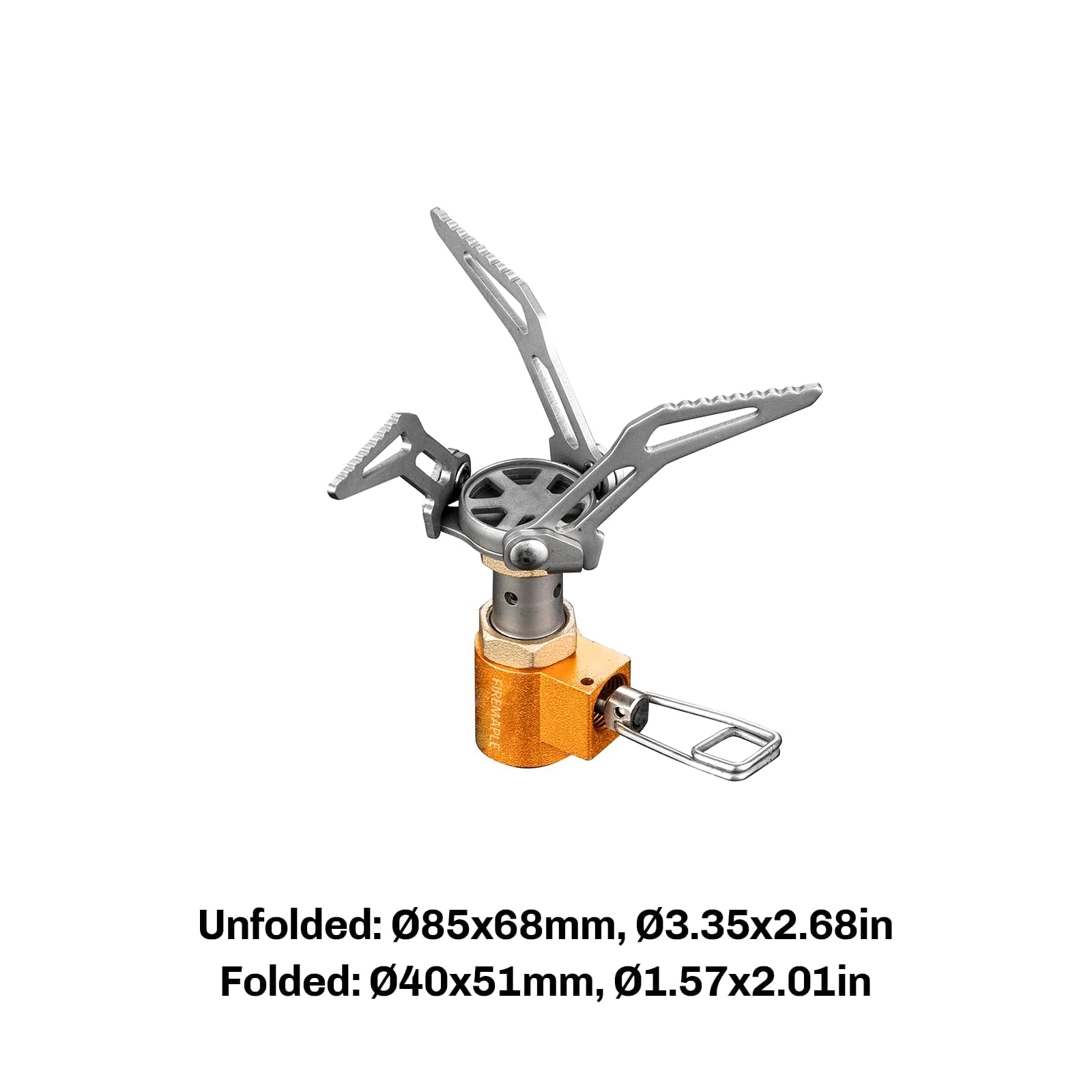 Fire-Maple Mini Poêle de Camping en Titane Ultraléger Portable à Gaz pour l'extérieur Pique-nique Excursion FMS-300T