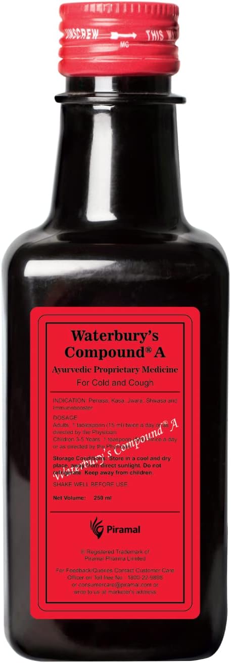 A-Provides Quick Relief from Cold & Cough| Ayurvedic Immunity Booster | 250 ml