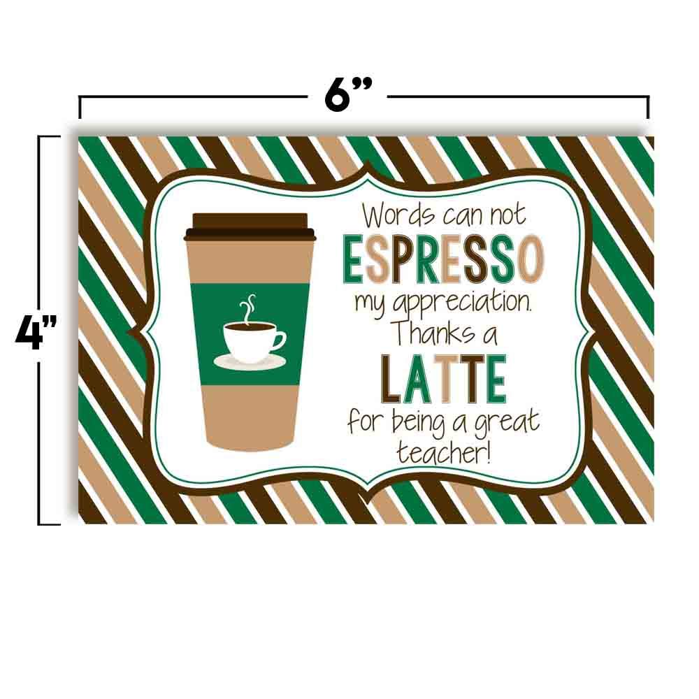 amazon-com-thanks-a-latte-coffee-themed-teacher-appreciation-blank-postcards-to-send-to-your-child-s-teachers-4-x6-fill-in-notecards-by-amandacreation-20-office-products for Thanks A Latte Printable Free Amazon.com : Thanks A Latte Coffee Themed Teacher Appreciation Blank Postcards To Send To Your Child's Teachers, 4