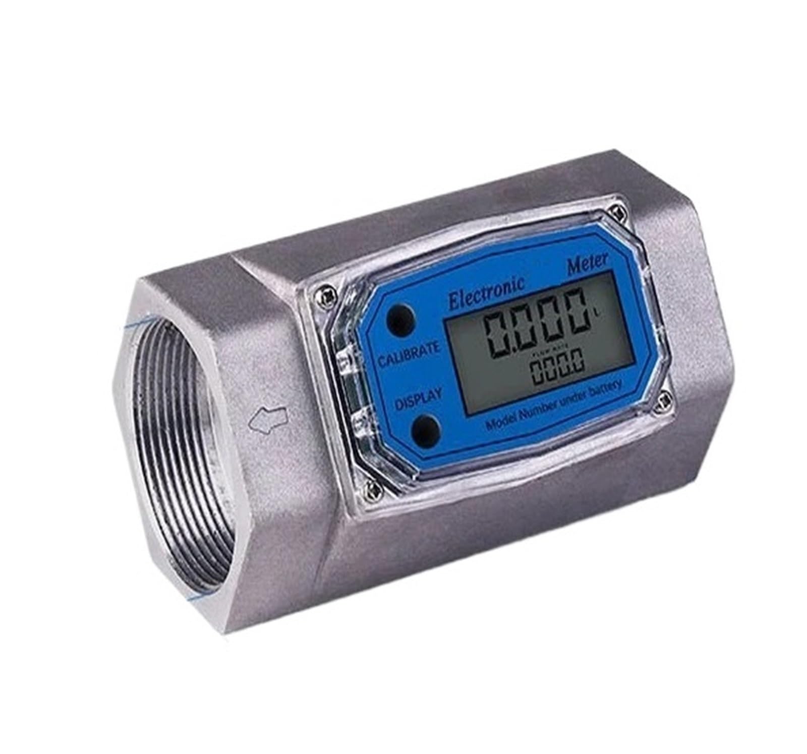 SSDXFJZR Digital Flow Meter Portable Water Flowmeter LCD Display Indicator Sensor(2 inch)