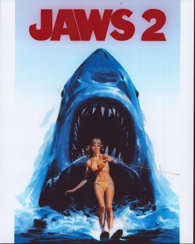 Amazon.com: Jaws 2 Poster With Shark And Water Skier With Title
