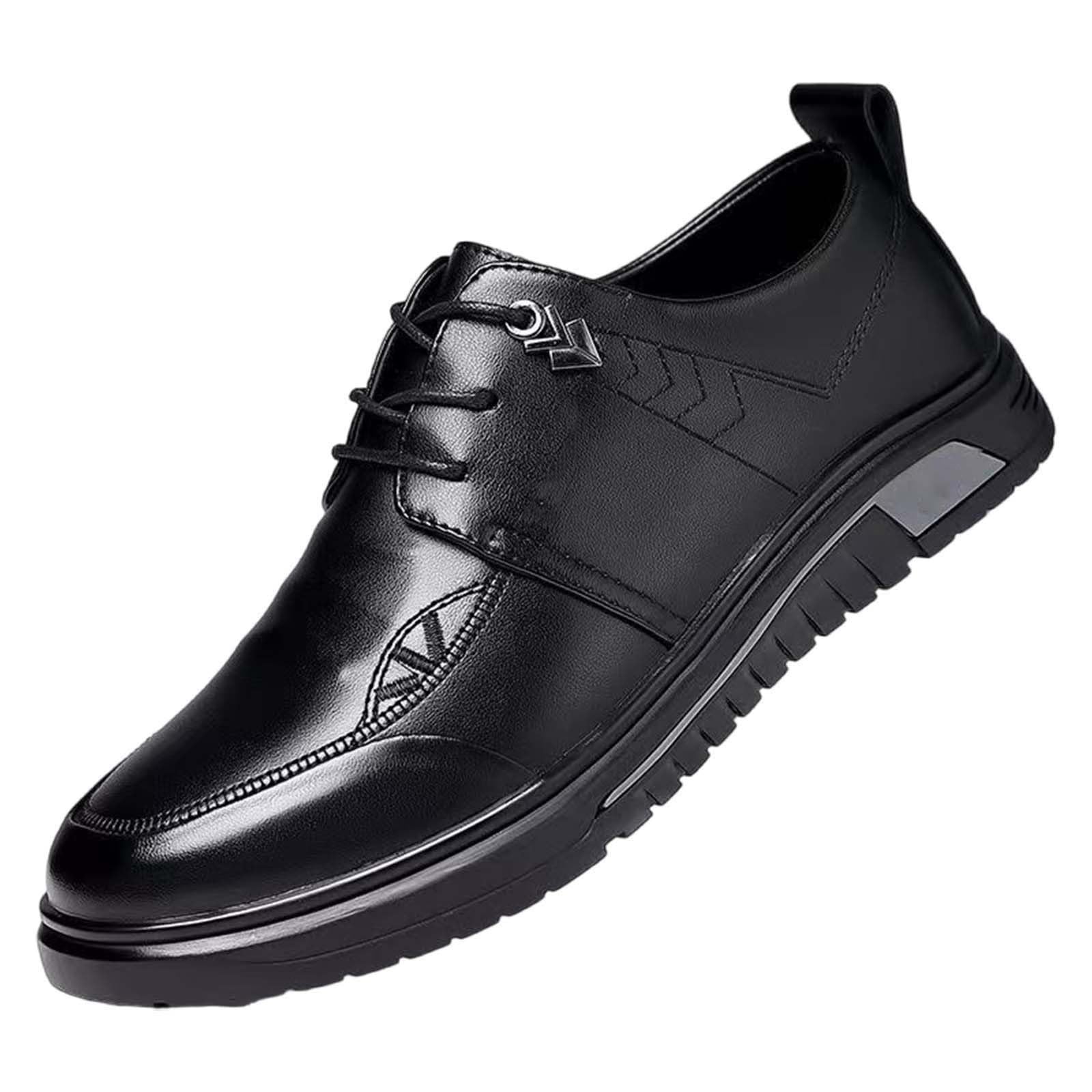 Zapatos Oxford de vestir cómodos para caminar todo el día en negro 8