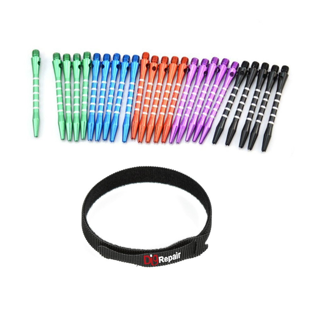 Professional Steel Tip Darts Set with GlFT Accessories Case - Throwing Darts with Adjustable Length - 6 Brass Barrels 20 Grams + 12 Aluminum Shafts 2 Sizes + 12 Flights + Dart Sharpener