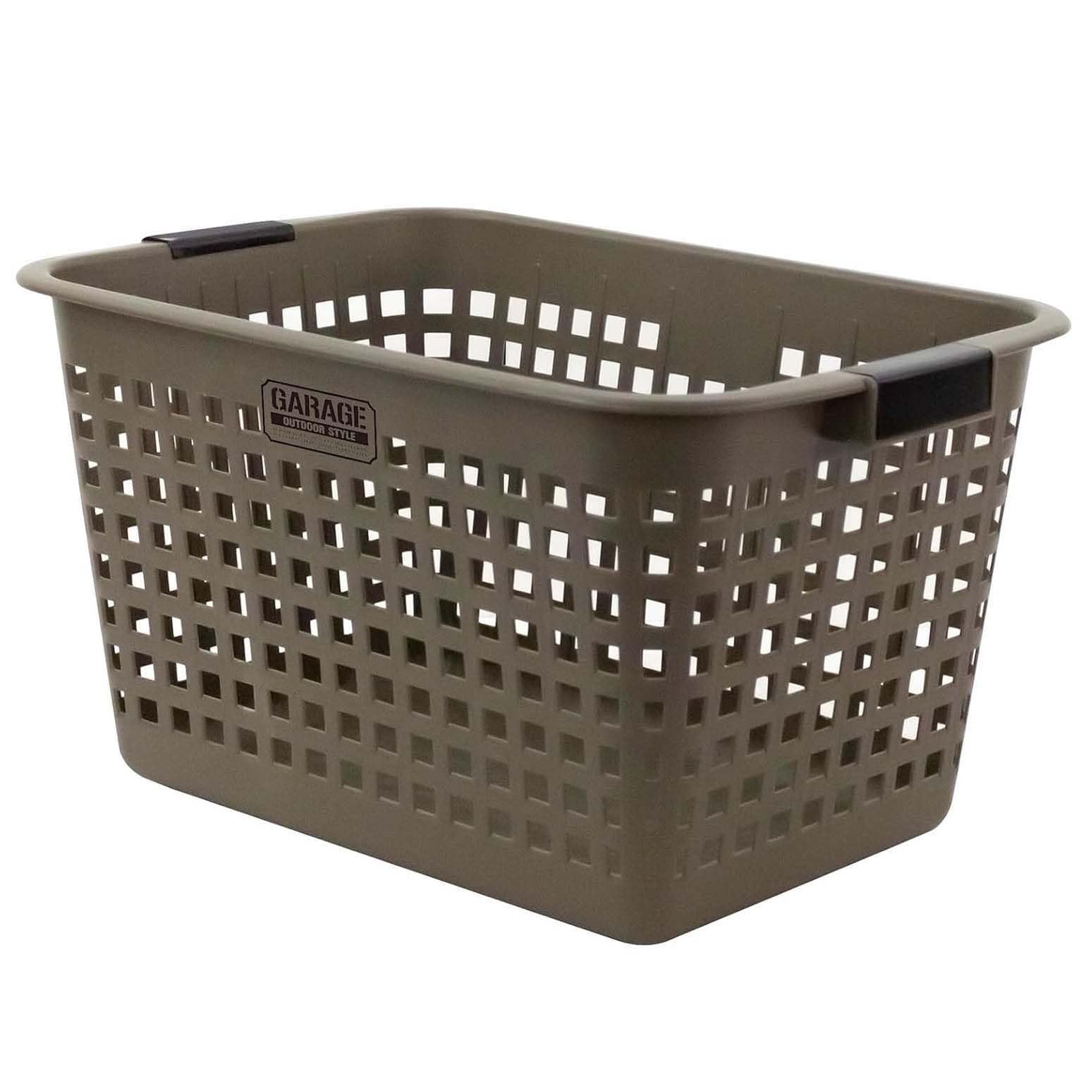 Fudogiken F05908 Mesh Cargo Basket, Olive Large Capacity, Width 24.0 x Depth 16.3 x Height 13.4 inches (61 x 41.5 x 34 cm), Made in Japan