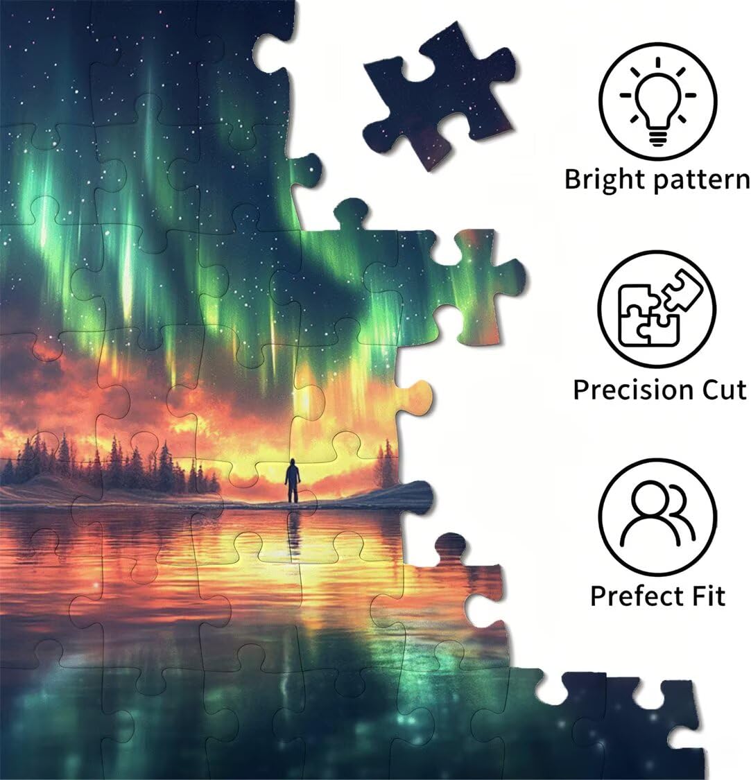 Puzzle dla dorosłych 2000, gwiaździste niebo Aurora, 99x70cm, n-788