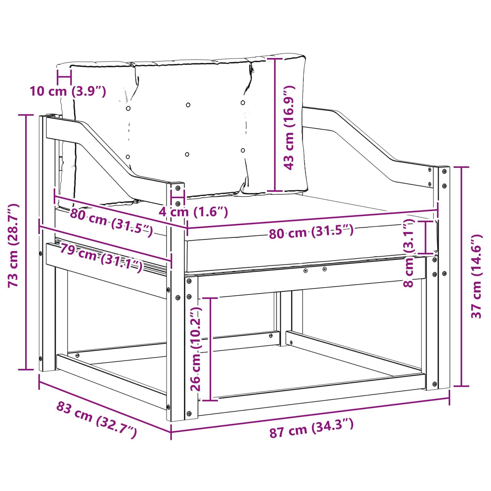 Outdoor sofa środkowa, krzesło ogrodowe, krzesło ogrodowe, fotel