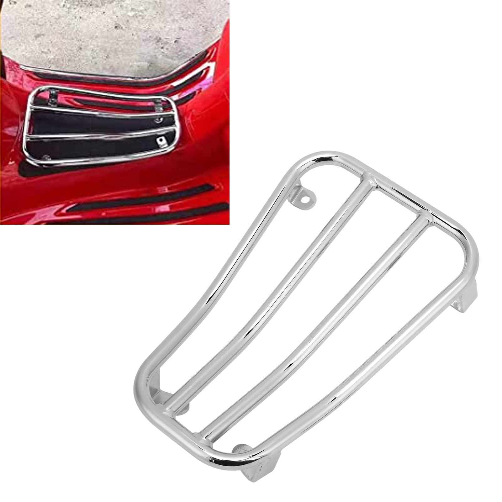 Motorrad Roller Fußstütze Gepäckträger Träger Halter Heavy Duty Stahl Lagerung Regal Für GTS 150 250 300 GTV 2017 2018 2019 2020 2021 2022 Modelle (Galvanisiert)