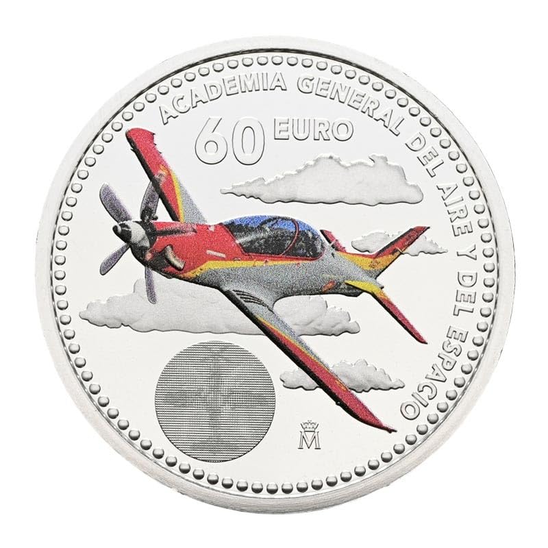 Moneda 60 Euro Plata Academia General del Aire y del Espacio Edición Especial 2026 España