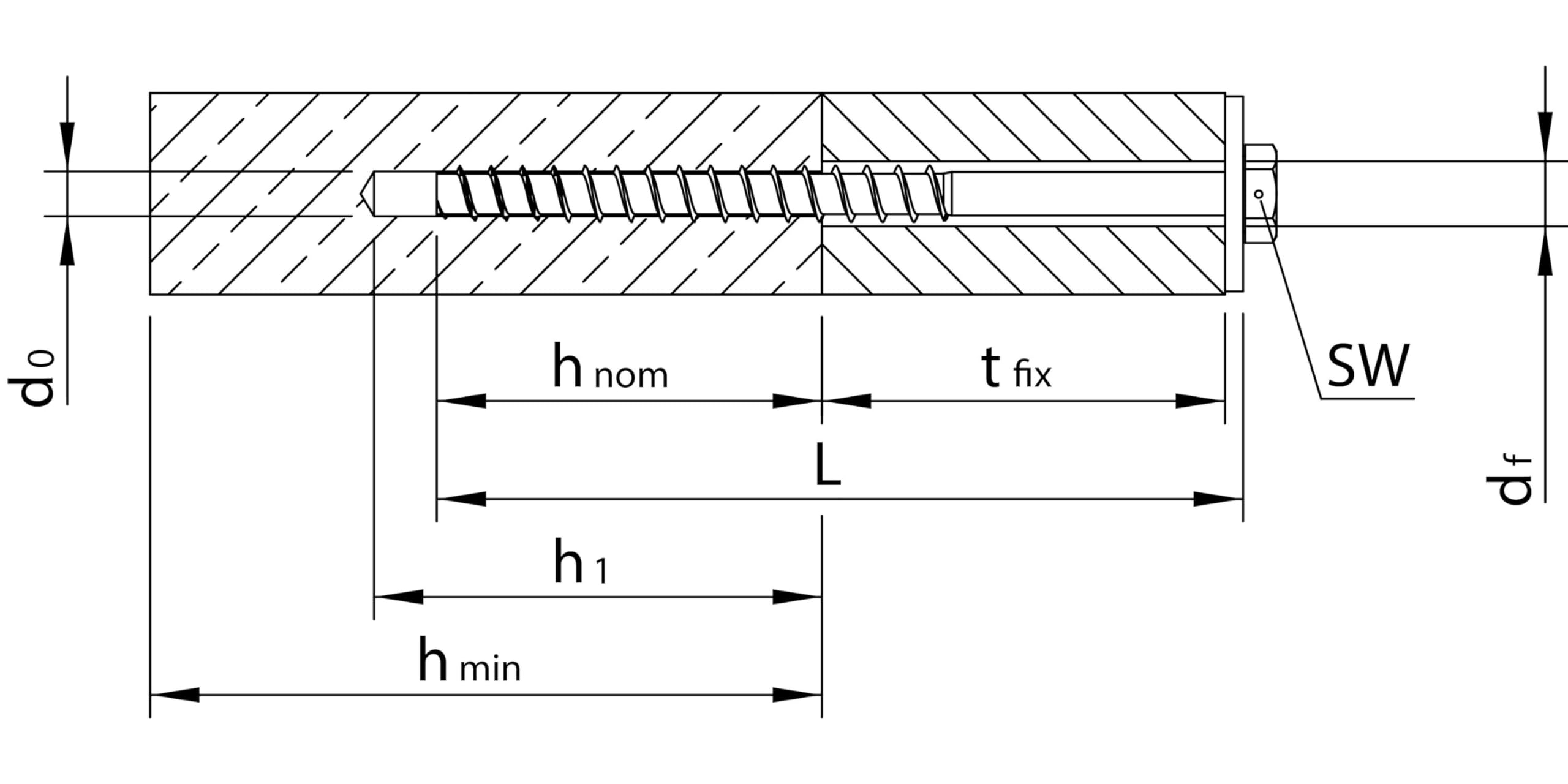 HECO 4019787484671 Betonschraube mit großer Scheibe