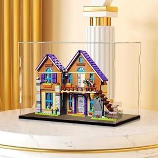 Transparent Acrylic Display Case for Lego 41369 Mia's House in the Forest, Dustproof Display Case Compatible with Lego 41369 (Lego Model Not Included) 2mm,35x25x25cm