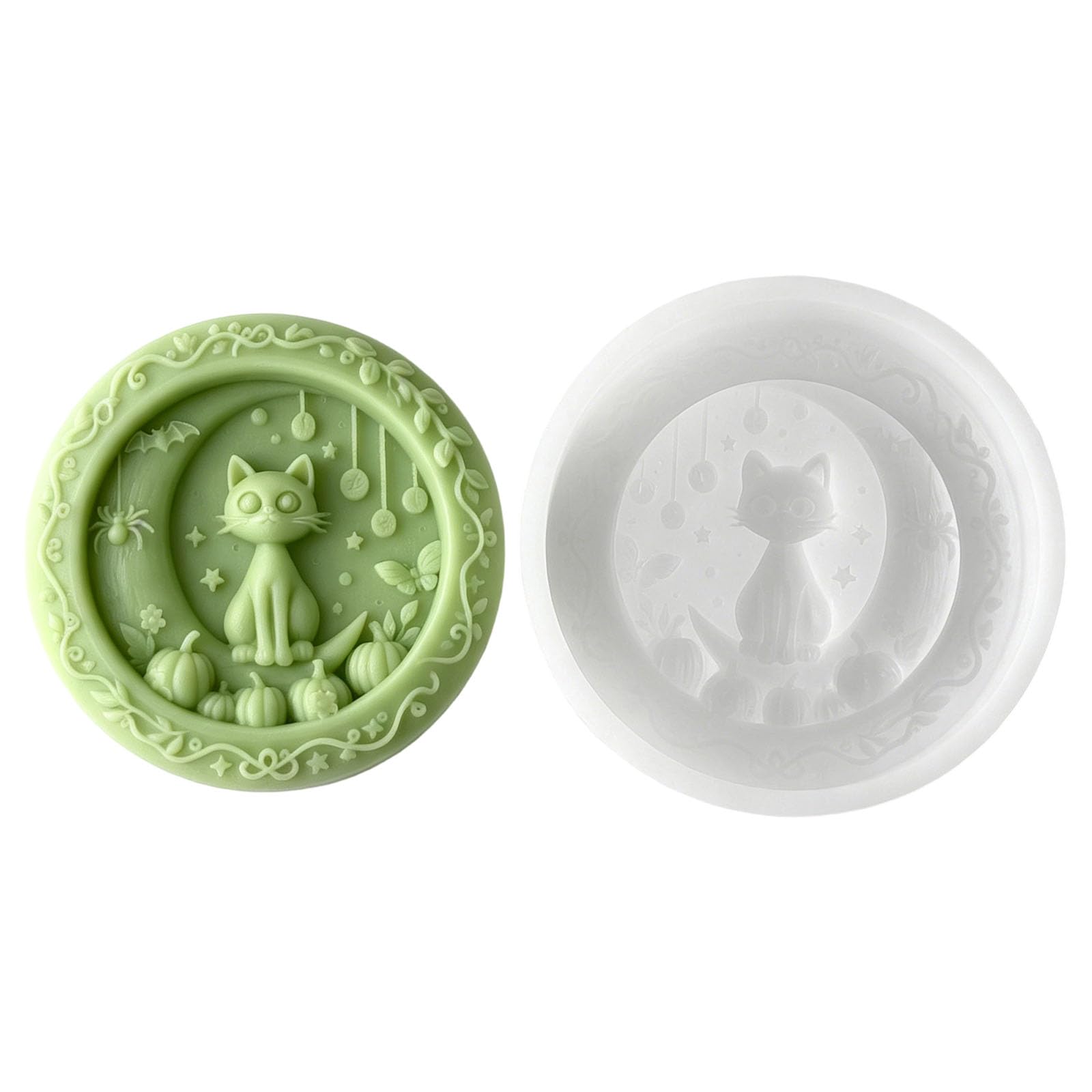 Zxfdsfdbnm Halloween Silicone Pumpkins Embossed Silicone Easy Demolding Heatproof for Making Soap Chocolate Baking Tool Resin Casting Cast