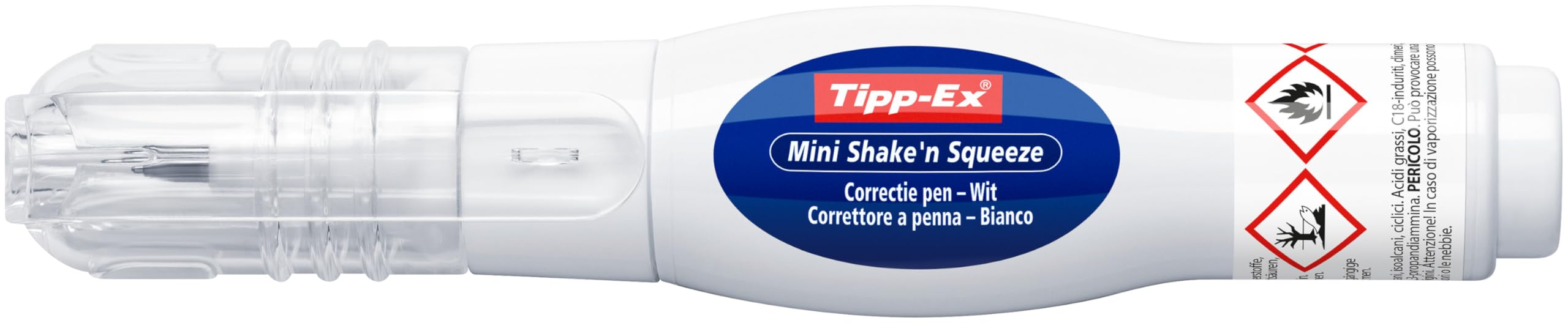 Tipp-Ex Bianchetto Liquido, Shake 'n Squeeze, Correttore a Penna (8 ml), Confezione da 10, Fornitura Cancelleria Scuola e Ufficio