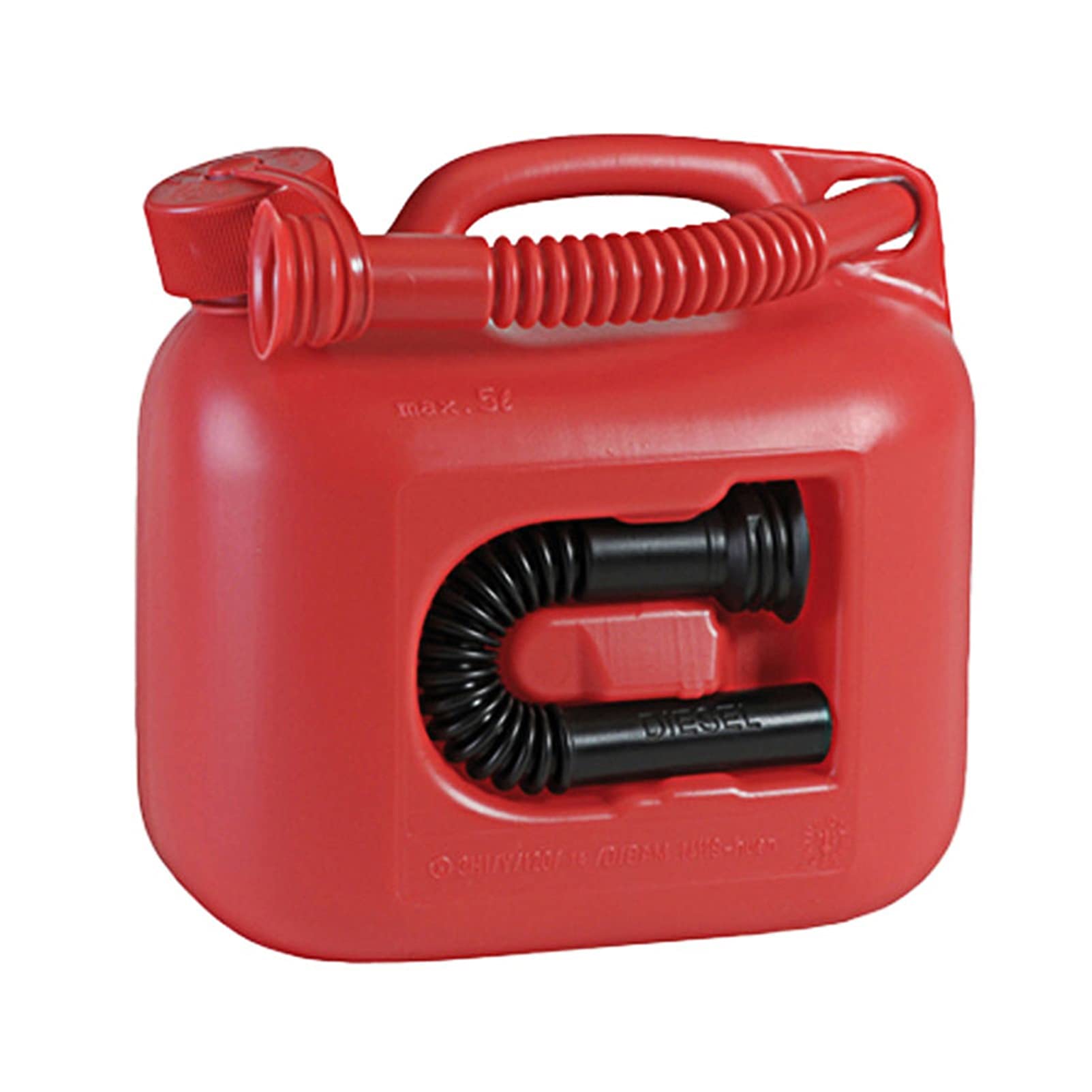 Recipientes para gasolina Bidón de gasolina de 5 litros con bomba manual de sifón, motor de combustible de espíritu de aceite, transporte y almacenamiento, ideal para coches, caravanas, autocaravana