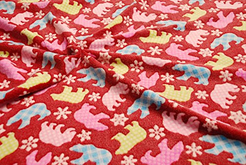 Tissu polaire double face Ruby Ours Polaire 10m x 150cm - 2
