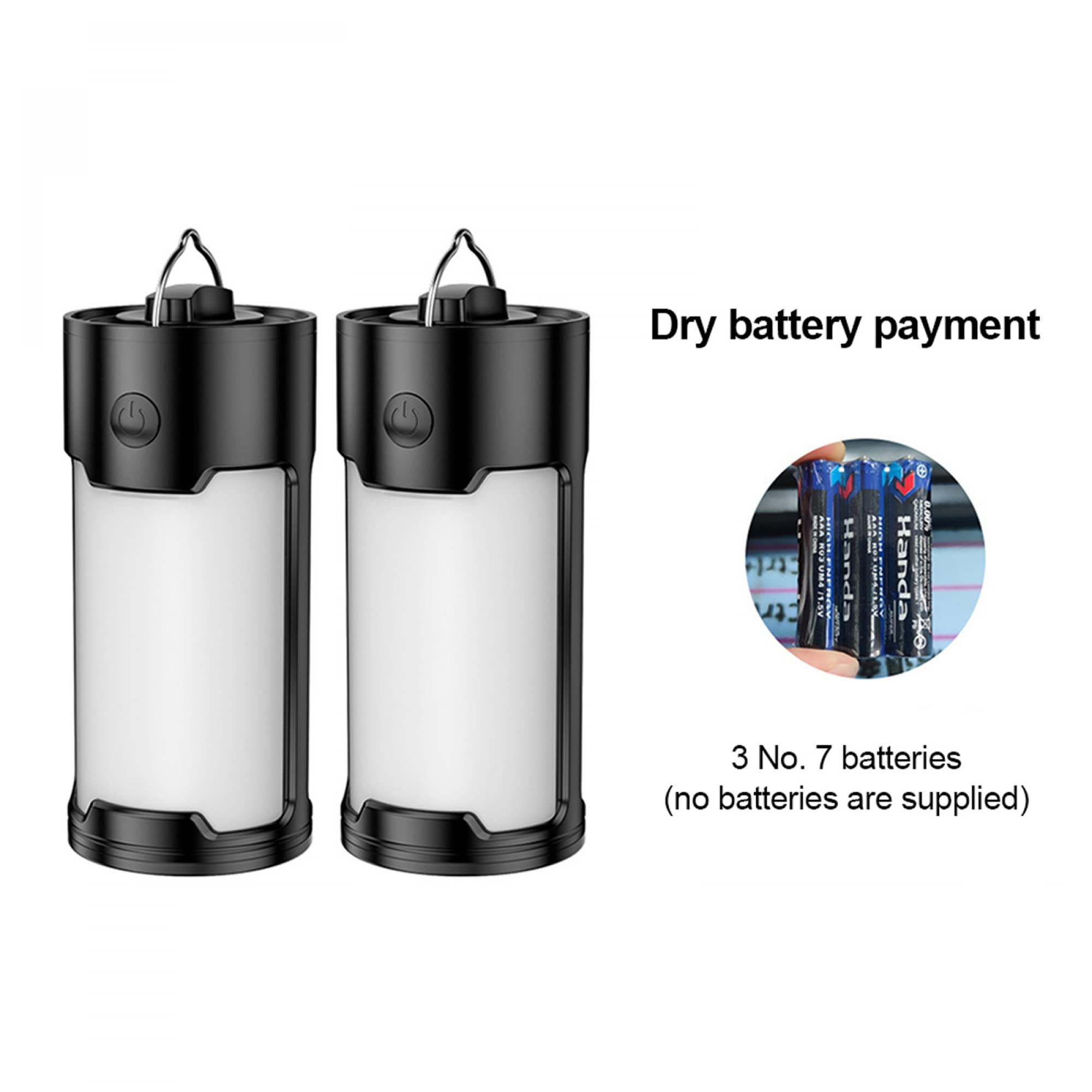 Luces LED portátiles para acampar, 4 linternas de camping superbrillantes alimentadas por batería, IPX45 impermeables 800 lúmenes lámparas de camping para interiores y exteriores huracán en el hogar