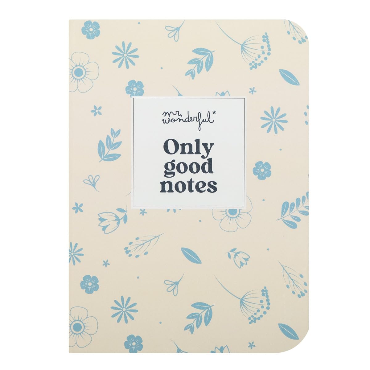 Mr. Wonderful - A6 Notebook - Only good notes - A6 notebook with corduroy covered exterior
