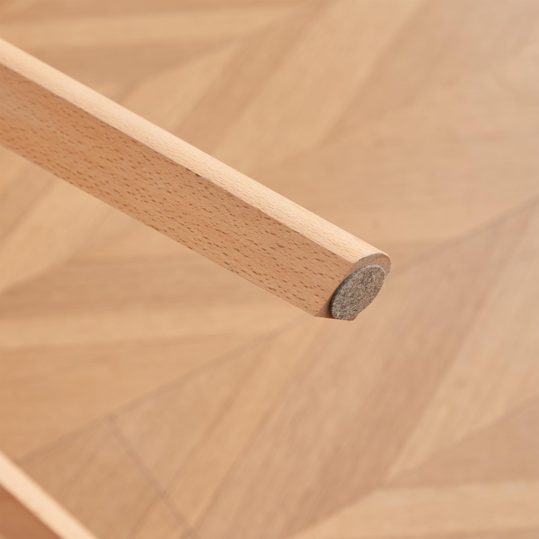 Juego de 2 Sillas de Comedor con Patas de Madera de Haya de Diseño Moderno con Reposabrazos, Sillas de Cocina Escandinavas (Blanco)