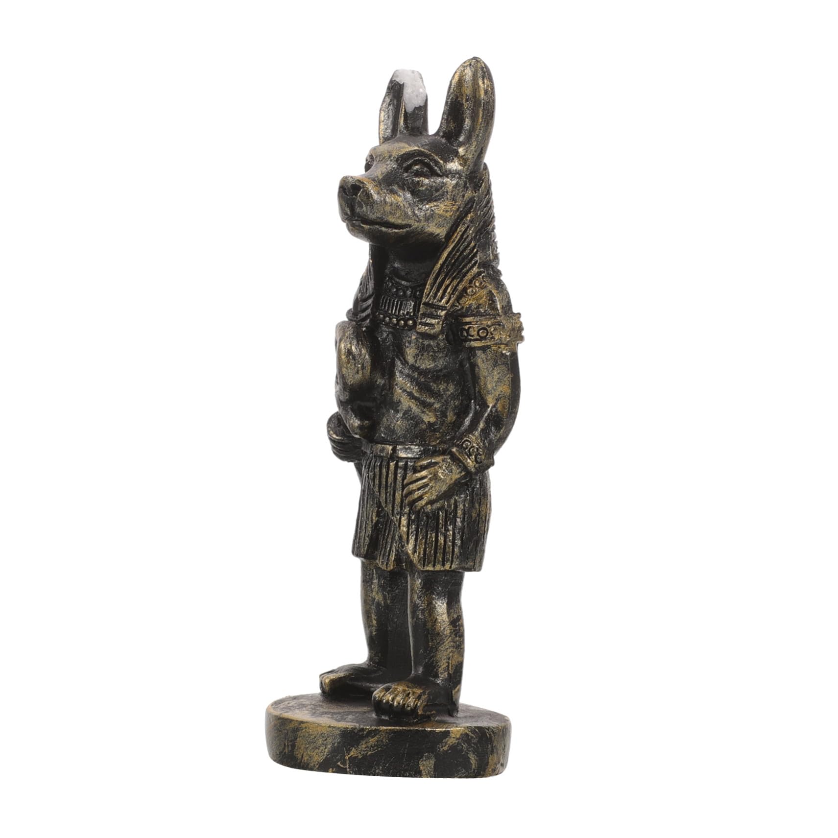 Statue Anubis égyptien décoration bureau statuette chien résine noire