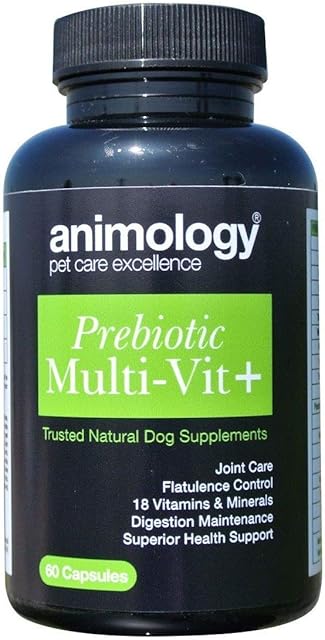 Animology Prebiotic & Multivitamin Dog Food Supplement 60 Capsules