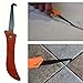 Professional Grout Removal Tool, Orange Handle with Steel Blade, 8.27 Inch Length, for Tile Floor Cleaning