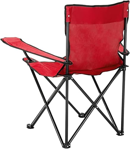 Miniatura 8 de Silla plegable portátil para campamento, soporta 300 libras, para exteriores, silla de césped con portavasos y bolsa de transporte para exteriores,