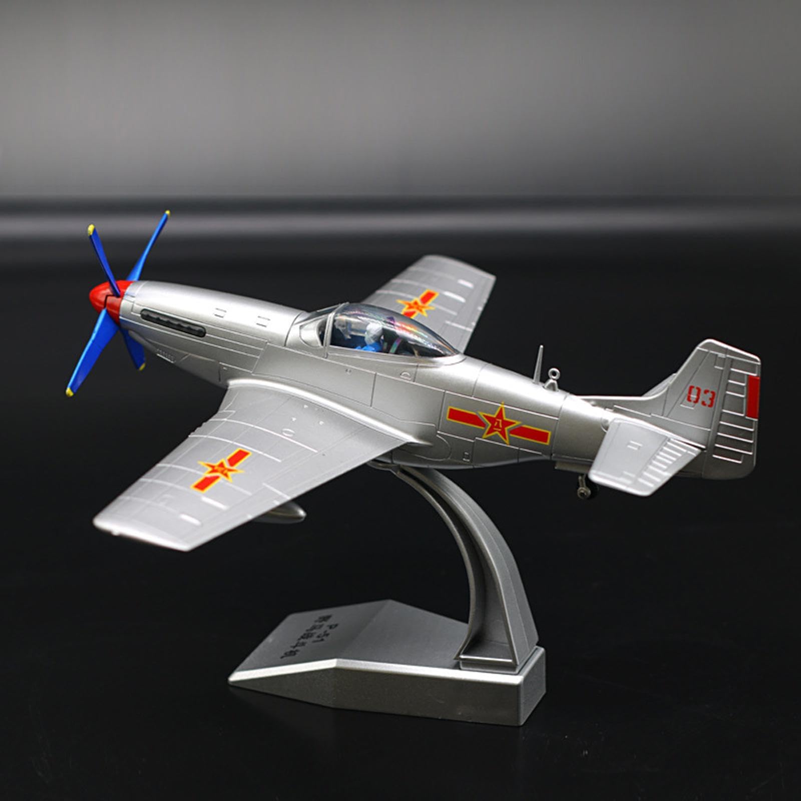 Amazon.co.jp: T Tooyful 合金 1/48 P51 マスタング戦闘機モデル