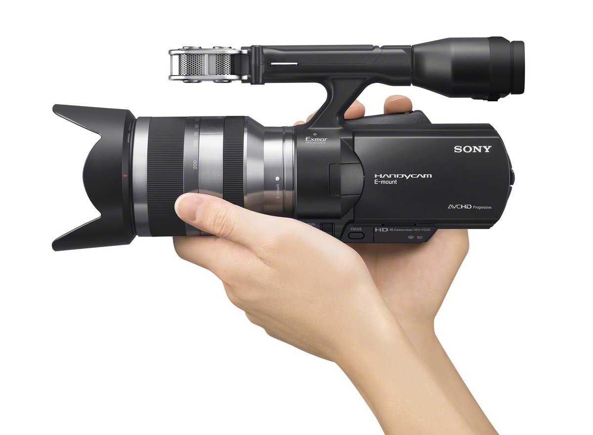Sony NEX-VG20EH 18-200mm Interchangeable Lens Full HD Camcorder