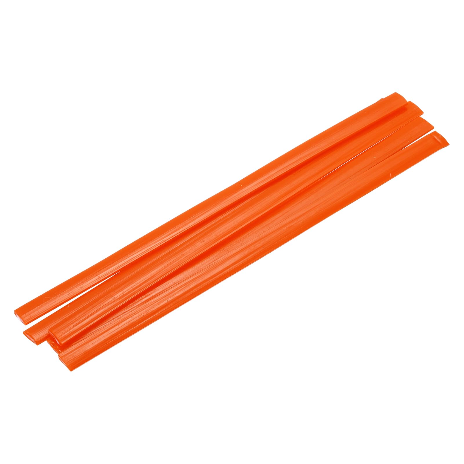 sourcing map 5 Pcs Orange Plastic Welding Rods 9.5mm x 200mm HDPE Flat Ribbon Plastic Welding Strip for Repairing Water Tanks Forklift Pallets Trash Cans Transfer Troughs(0.4inch x 8inch)