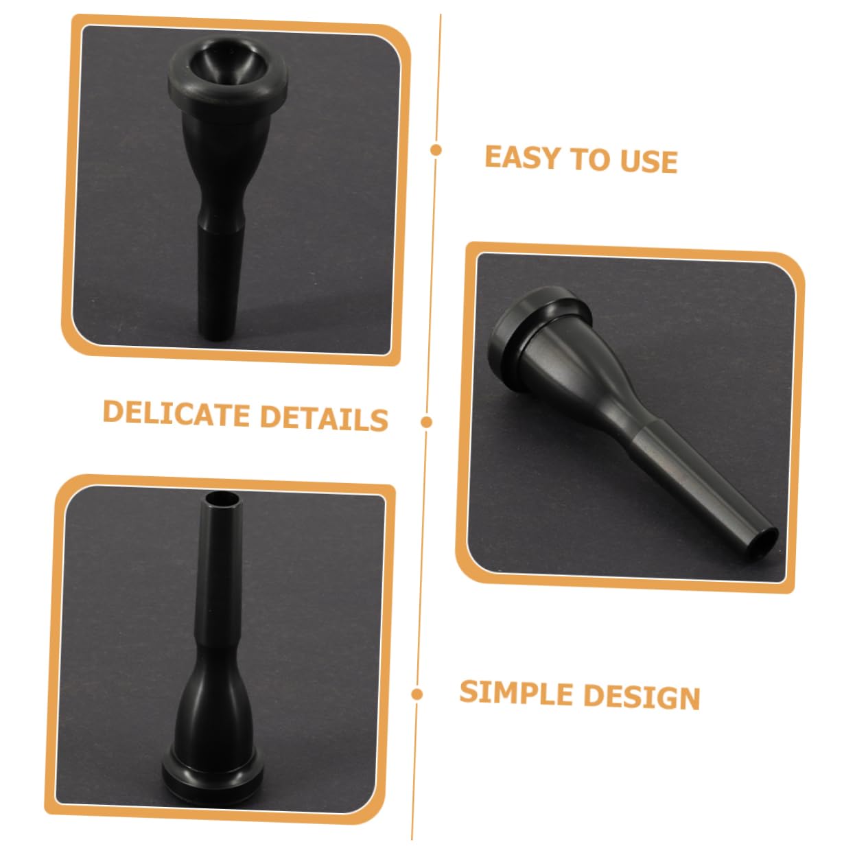 BESPORTBLE Plastic Trumpet Mouthpiece Replacement for Enhanced Sound Clarity Durable Design for Musicians Suitable for Beginners and Professionals