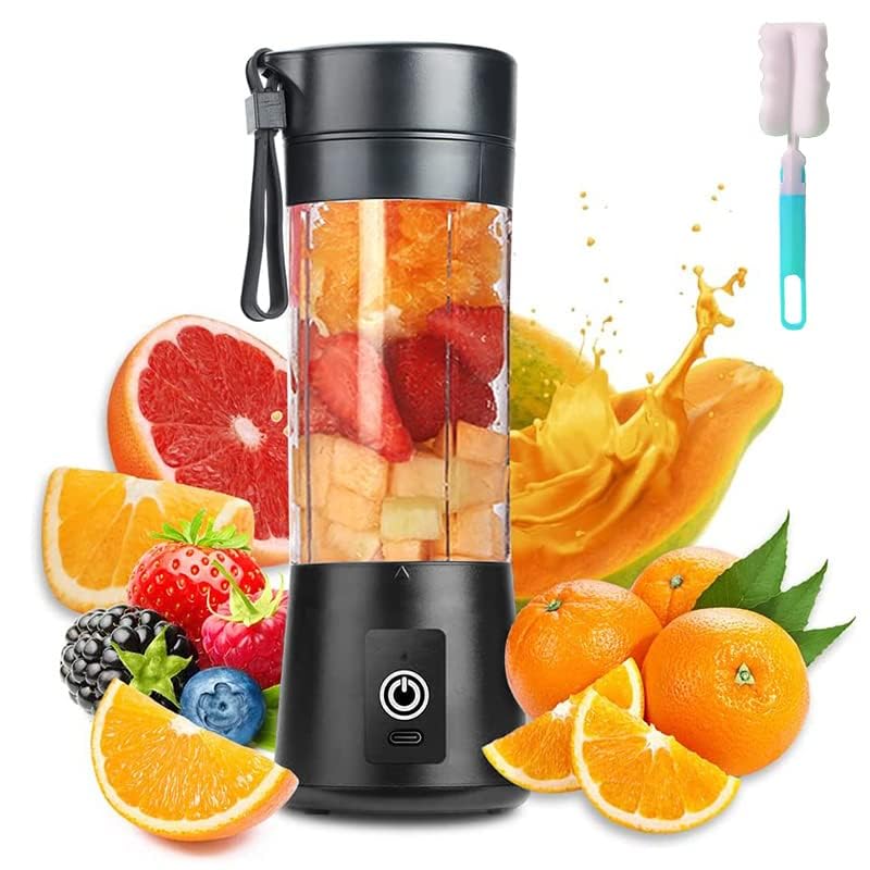 Cqyjin Portable Blender, Mini Blenders for Smoothies, 380ml,Electric USB Juicer for Shakes,Fruit,...
