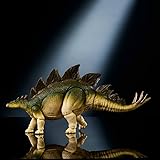 Mattel Jurassic World Figurine articulée Stégosaure de la Collection Hammond, grand dinosaure herbivore avec queue articulée par câble interne, JCH08, Vert - Stegosaurus - 5