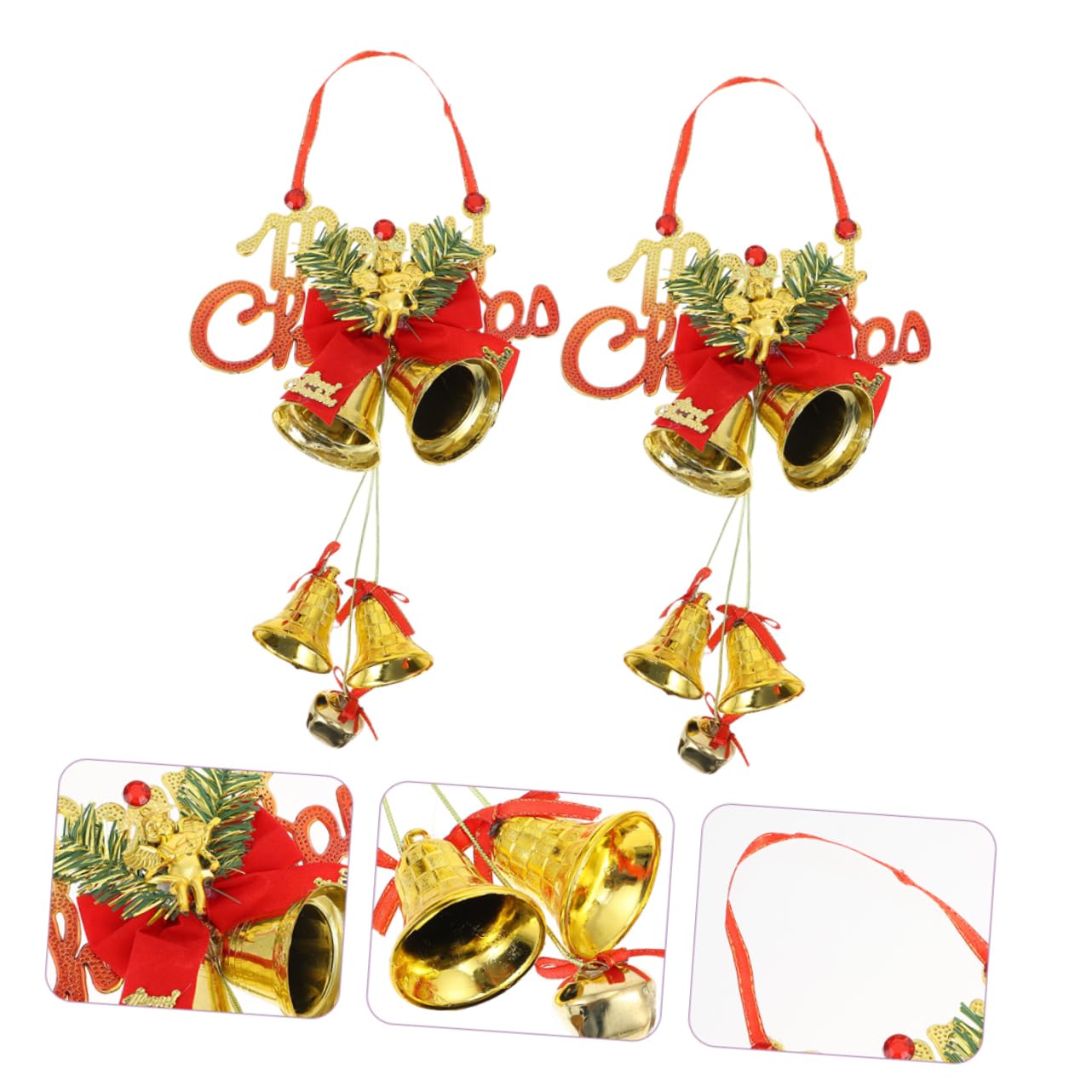 ABOOFAN 5 Set Decorazioni Natalizie Decorazione Campane Di Ornamenti Natalizi Decorazioni Cameretta Pendenti Natalizi L'impiccagione Dell'albero Di Natale Adorna Addobbi Natalizi 2 Pezzi*5