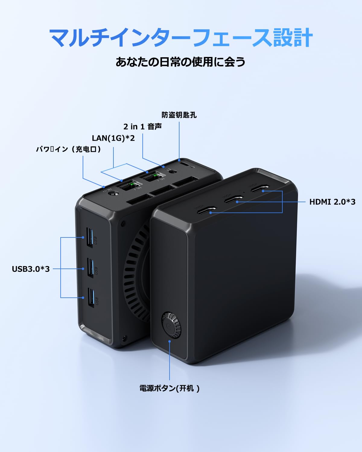 Amazon.co.jp: YCTipcミニPC N100 最大3.4GHz 小型PC 8GB LPDDR5 256GB