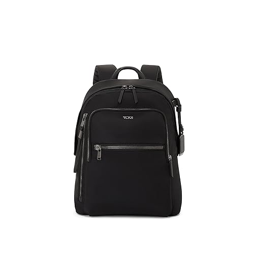TUMI Women's Halsey Backpack, Black/Gunmetal, One Size - One Size - Black/Gunmetal
