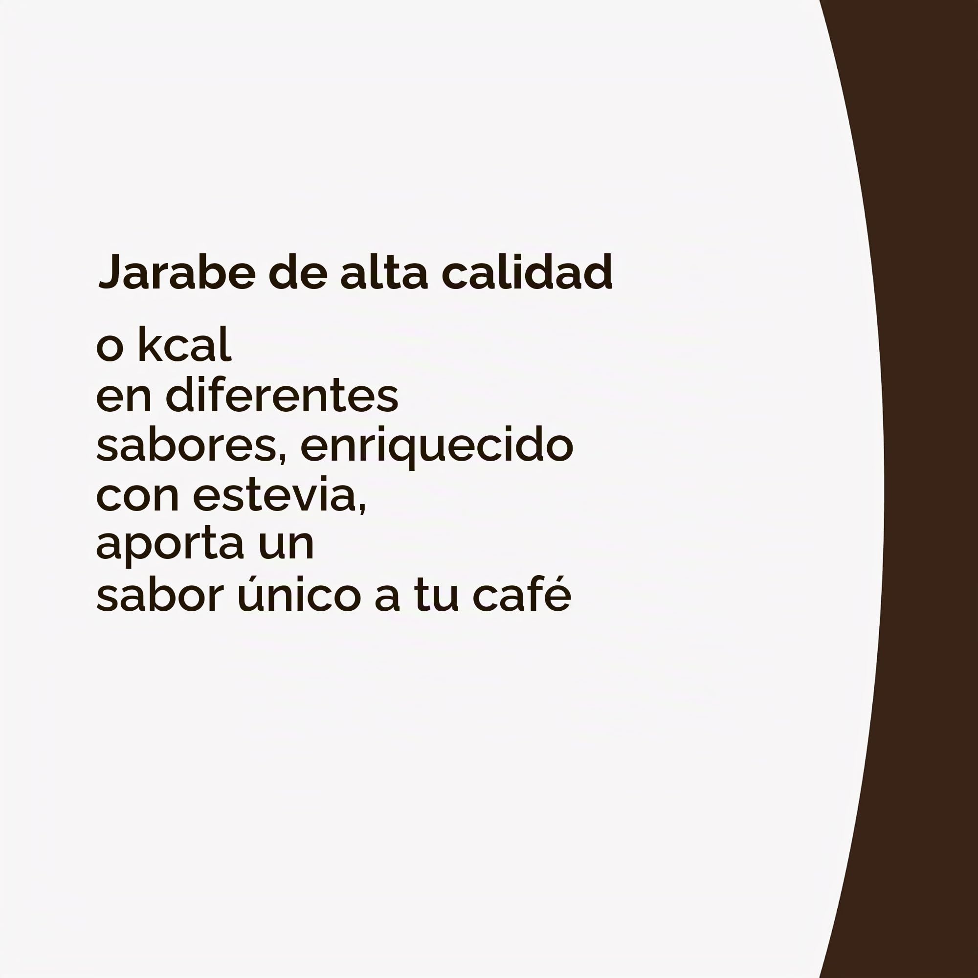 Sirope Barista 0 kcal con Stevia 3x250 ml