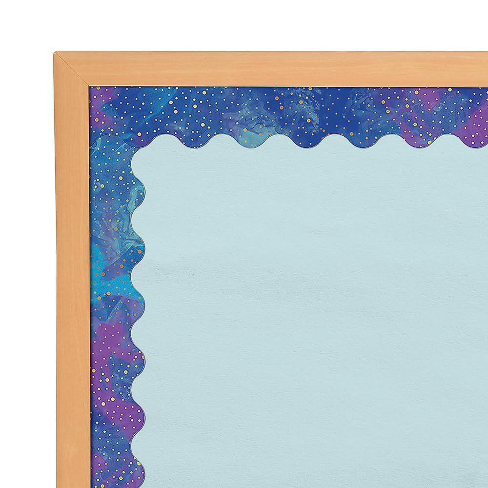 Fun Express Galaxy Bulletin Board Borders - Vibrant Classroom Decor for Teachers Schools and Learning Spaces - Perfect for Back-to-School Educational