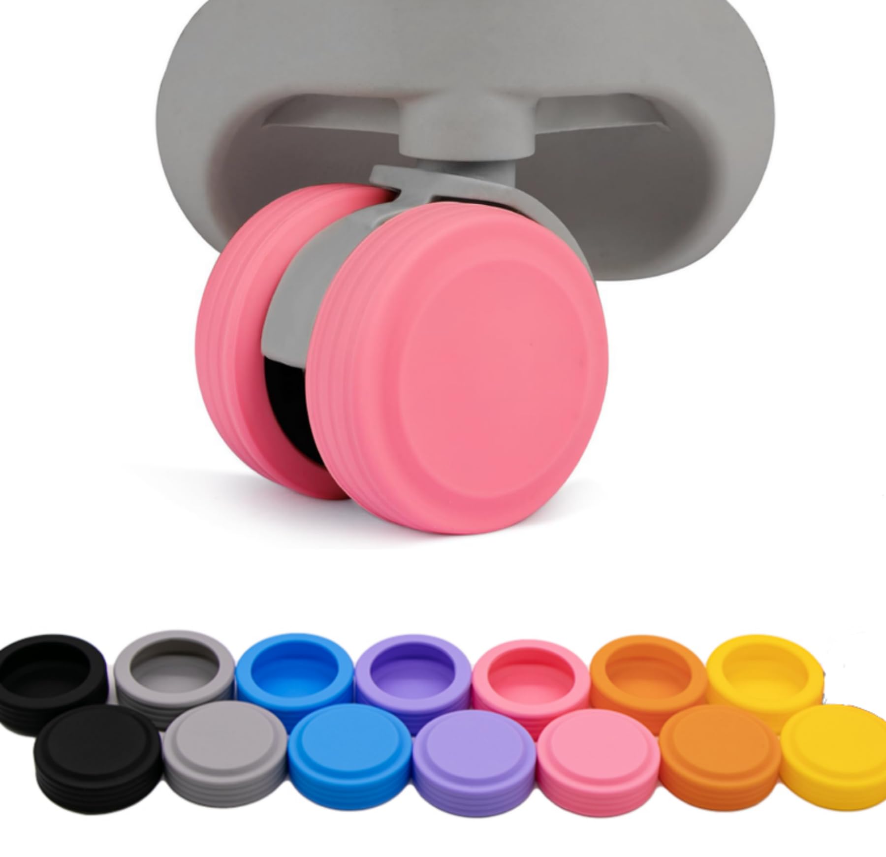 [Shysay] キャスターカバー スーツケース タイヤカバー 10個セッド キャリーケース 車輪カバー キャリーバッグホイールカバー シリコン 傷防止 静音 汚れ 転がり防止 荷物保護 地面保護 荷物用ホイールカバー 旅行用 車輪保護用