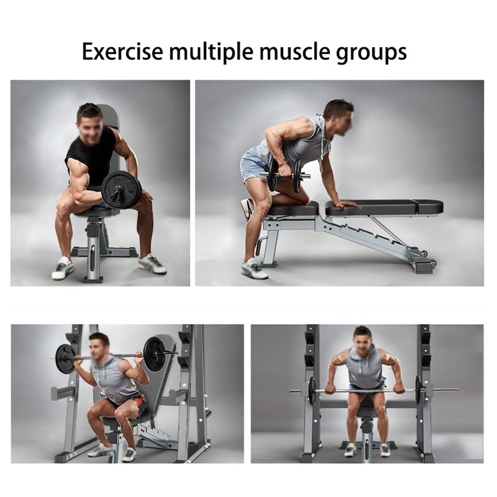 Weight Bench, Adjustable Weight Bench for Full Body Workout, Incline and Decline, Home Gym