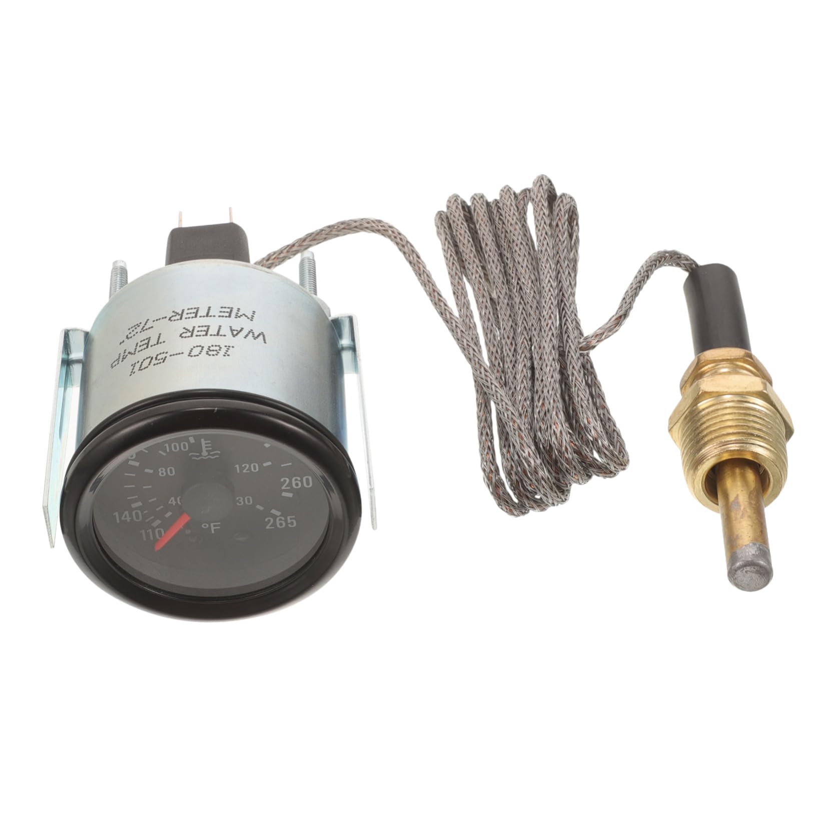 Abaodam Misuratore Temperatura Acqua 52mm Strumento Meccanico con Sensore per Veicoli in Metallo e Abs, Letture Affidabili, per Uso Fai da Te