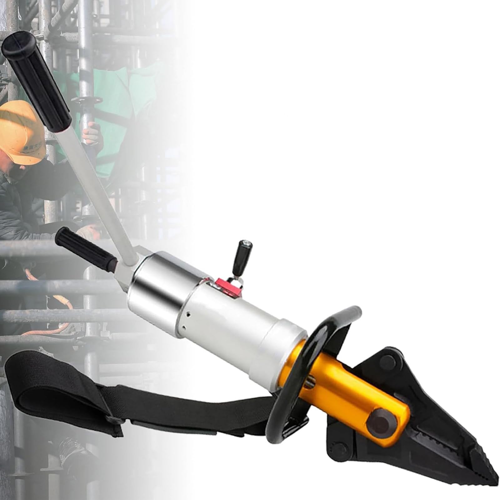 LQQYJSM Hydraulic Rescue Pliers, Hydraulic Spreader Stretching Plier 360° Rotating Spreader-Cutter, 18T Shearing & 5.5T Expansion Force, Essential Tool for Emergency Rescue Woodencasepacking