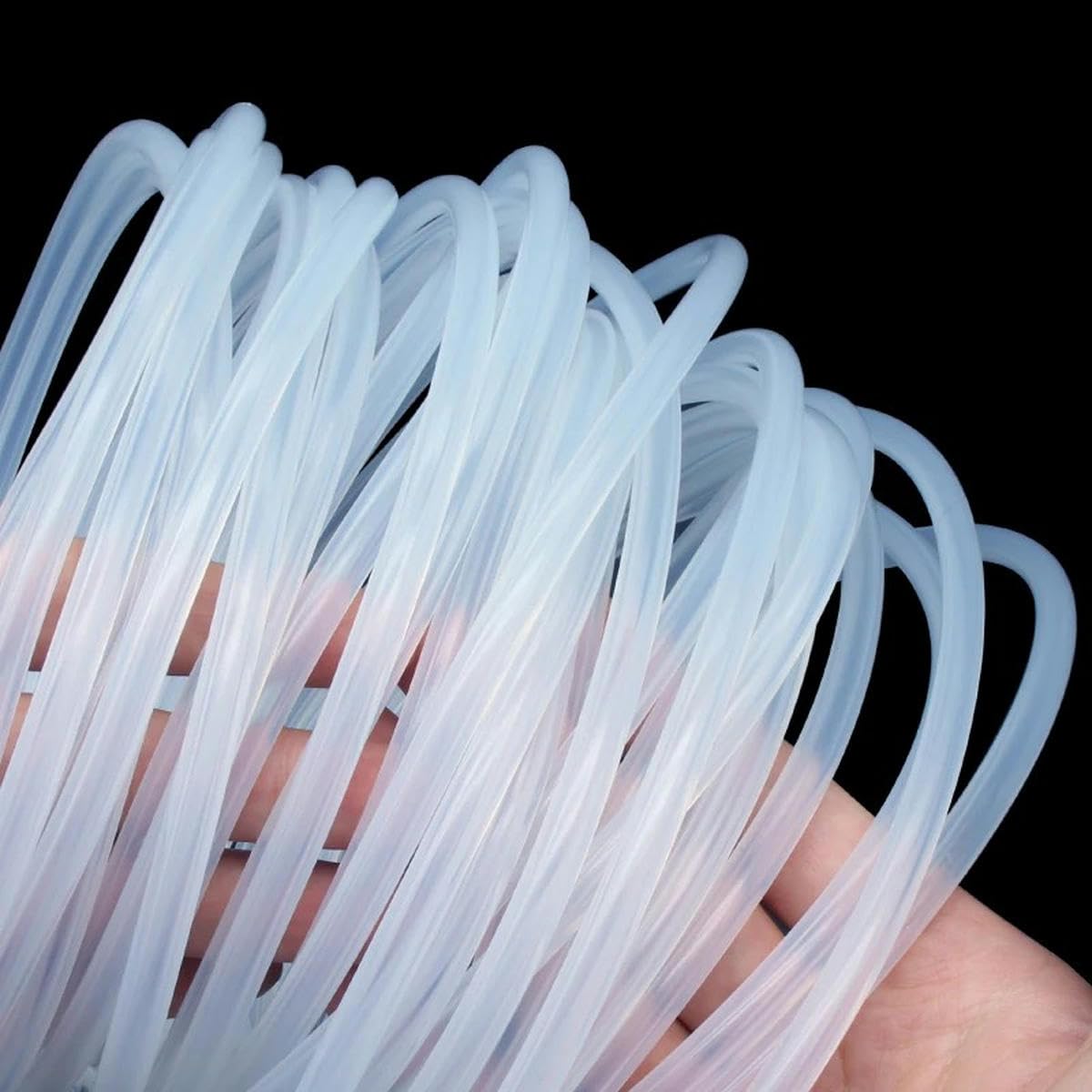 Tubo de bomba peristáltica de 1 metro, diámetro interior 0,8, 1, 1,6, 2,4, 3,2, 4,8, 6,4, 7,9, 9,6 y 12,7 mm, flexible, no tóxico, transparente, apto para uso alimentario, transparente, 1 metro, diáme
