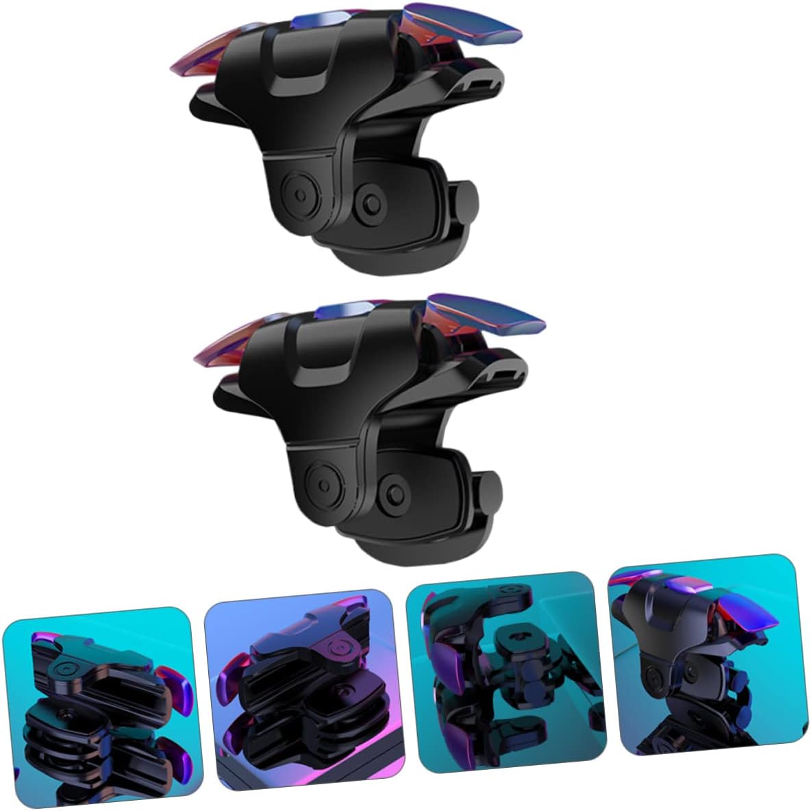 1pair Mobile Game Controller Trigger Game Handle for Smartphones Easy Installation Enhanced Gaming Experience Compatible Devices Practical Gaming Accessory