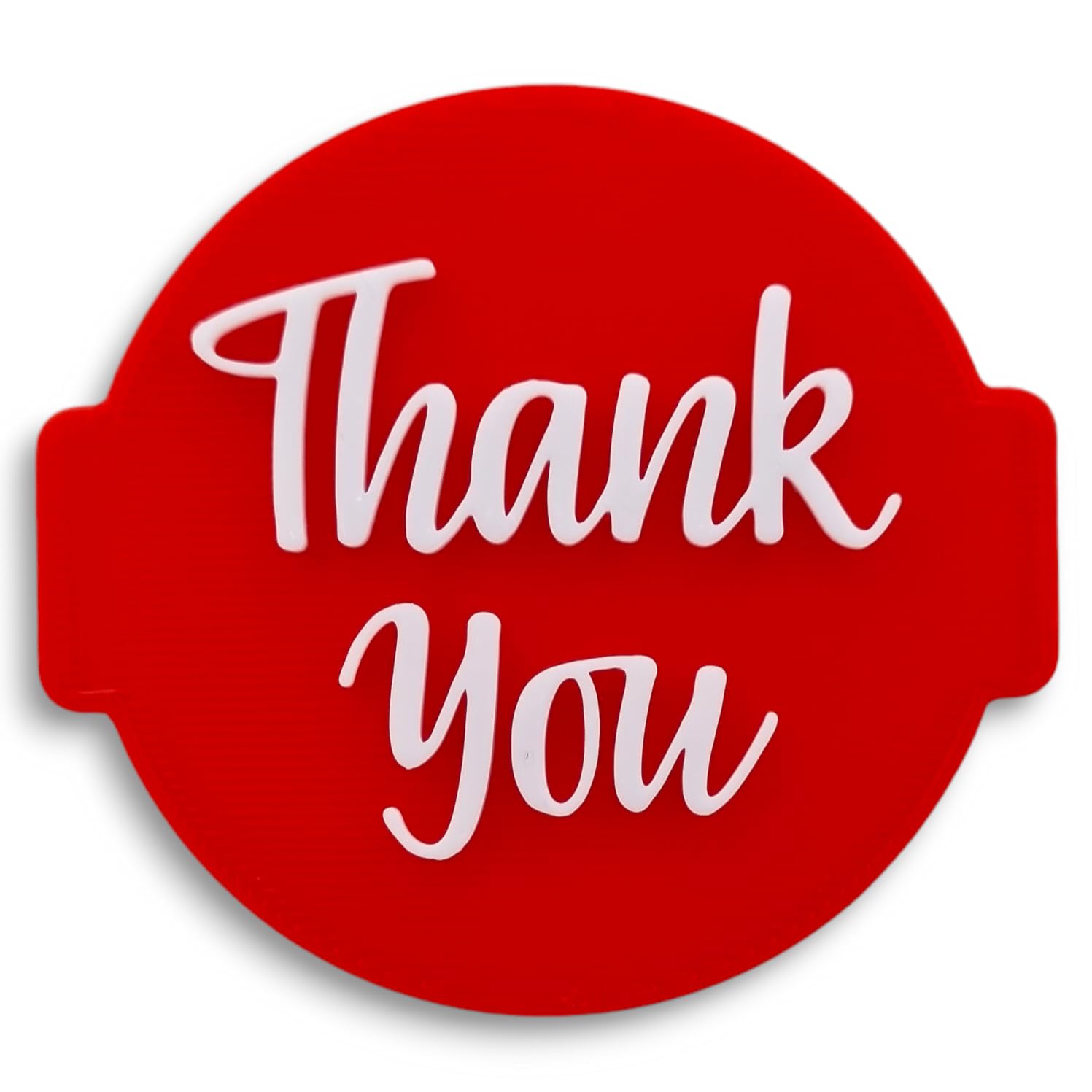 1066 Factory 'Thank You' Embosser Stamp for Icing Fondant Frosting Sugar Paste Cupcake Cake Cookie Baking Decoration (Pattern 4)
