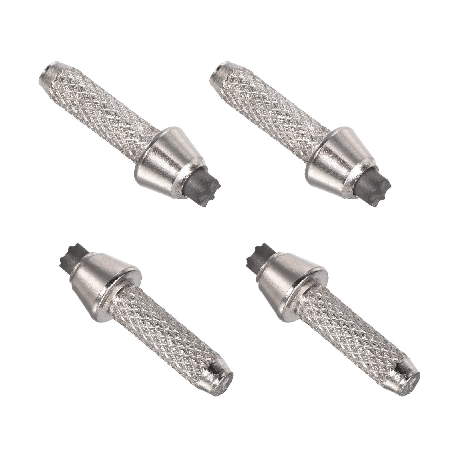 PATIKIL 9mm Trekking Pole Tip Accessories, 4Pcs Aluminum Alloy Walking Stick Rod Protectors Replacement for Hiking Walking Climbing