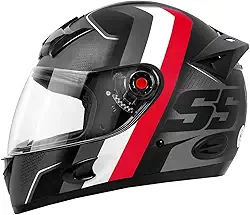 Capacete Mixs MX5 Super Speed 58 Cinza/Vermelho