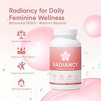 Vista 3 de Radiancy Probiótico para Mujeres Salud Vaginal - Sequedad Vaginal y Equilibrio de pH con Cepas de Lactobacillus, Extracto de Flor de Cerezo, Ácido