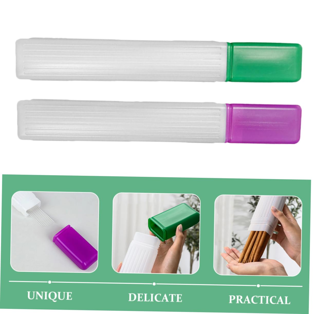 8piezas Estuche De Almacenamiento Para Agujas De Tejer Contenedores Plásticos De Diseño Moderno Para Organizar Herramientas De Costura y Morado Para Aficionados Al